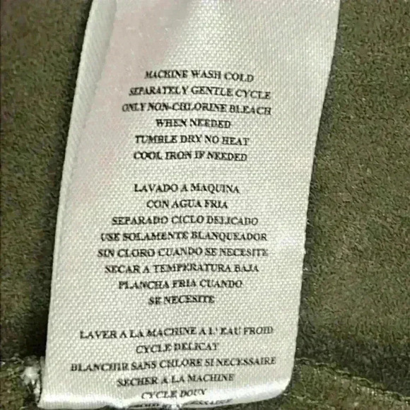 Kut Women’s Jacket Size Small Dk Green Drape Front Polyester Faux Suede - Picture 6 of 8